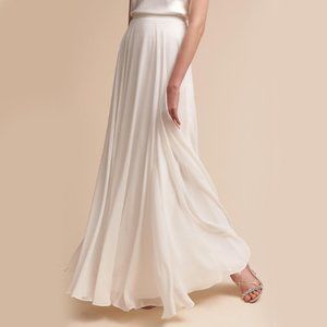BHLDN Jenny yoo winter-white hampton skirt size 6